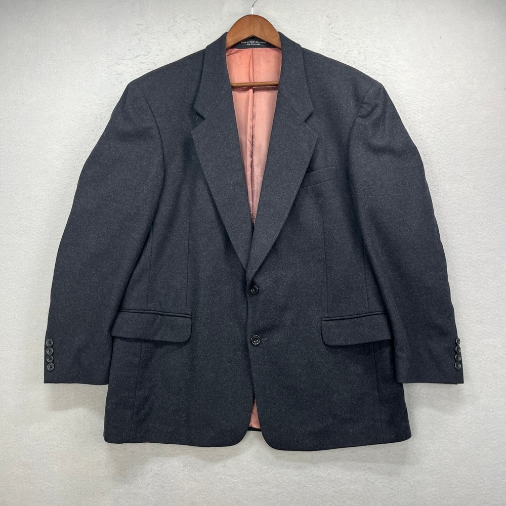 Gianfranco Ruffini Blazer Mens 44R Charcoal Gray Cashmere Blend Italy Sport Coat